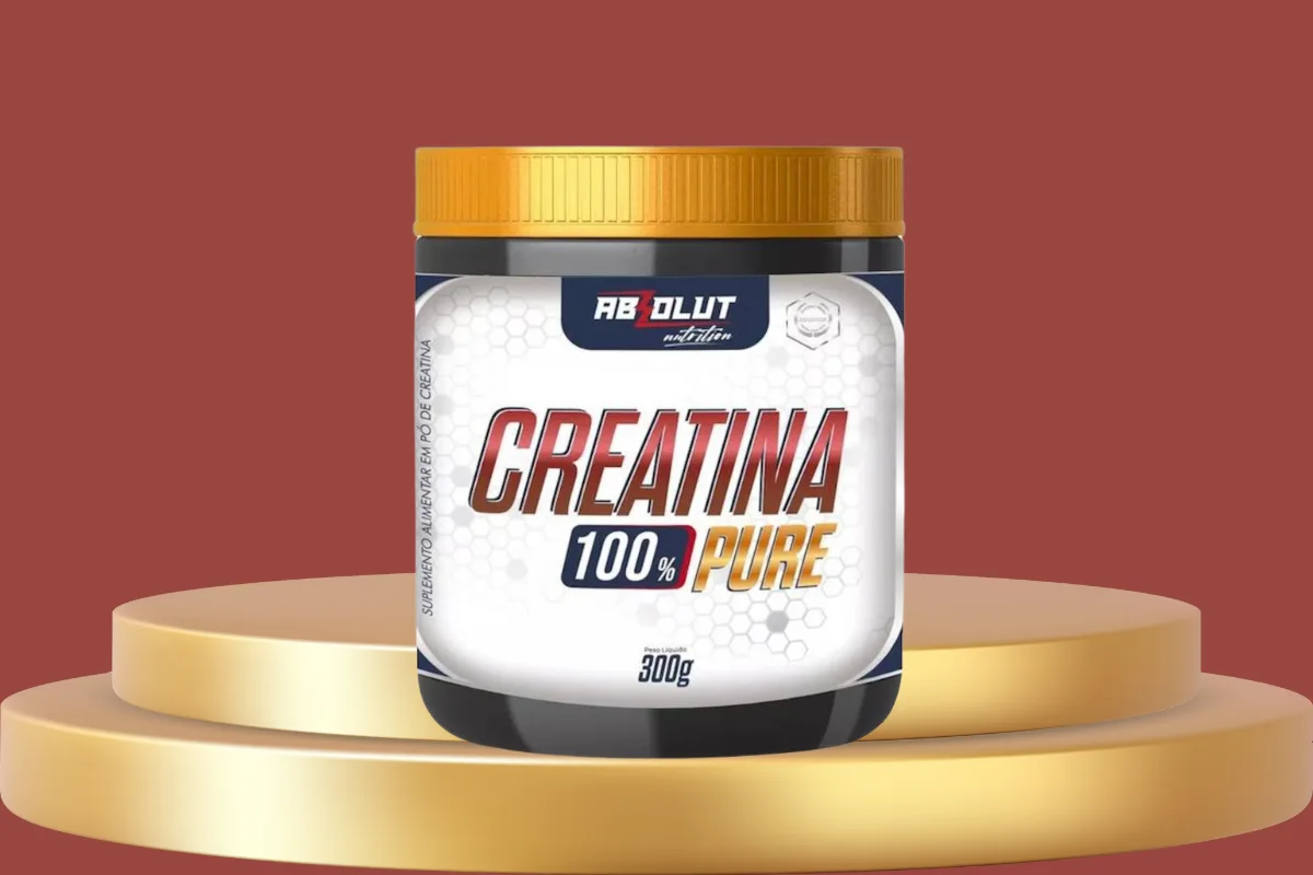 a creatina absolut é boa? Foto da embalagem do produto