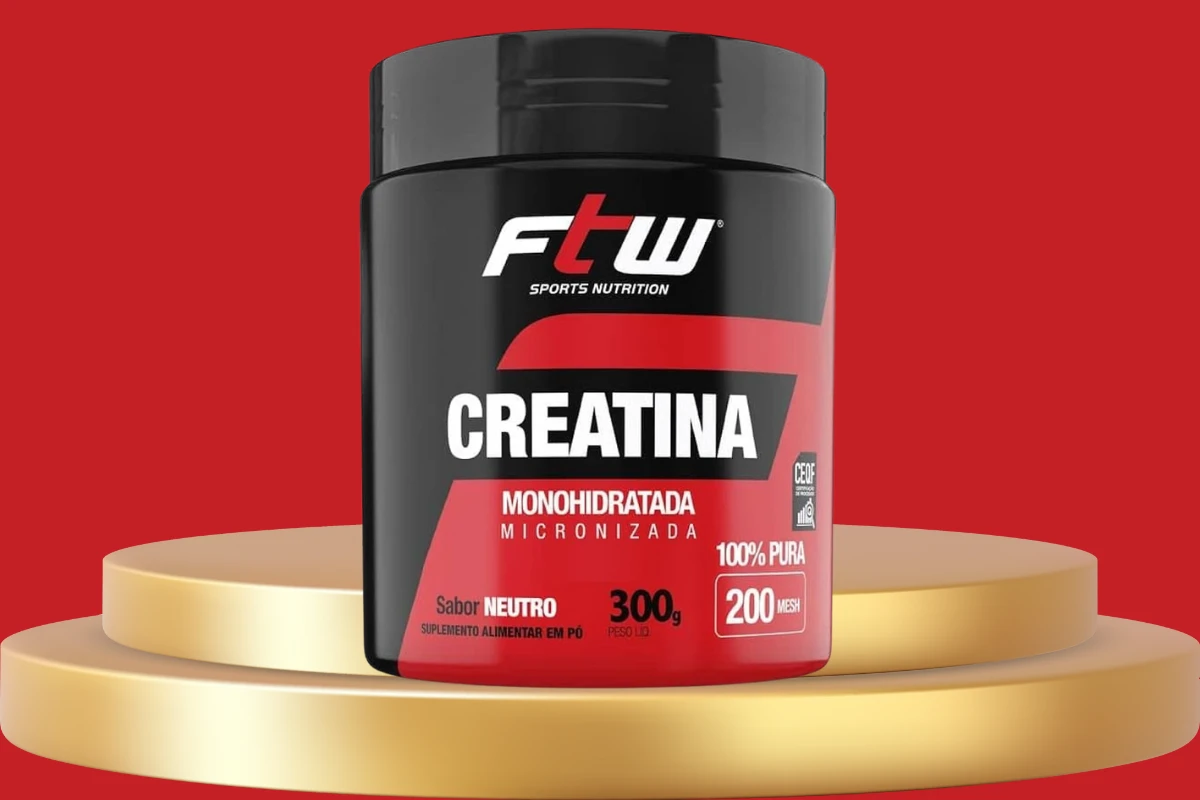 creatina ftw é boa? Foto da embalagem do produto.
