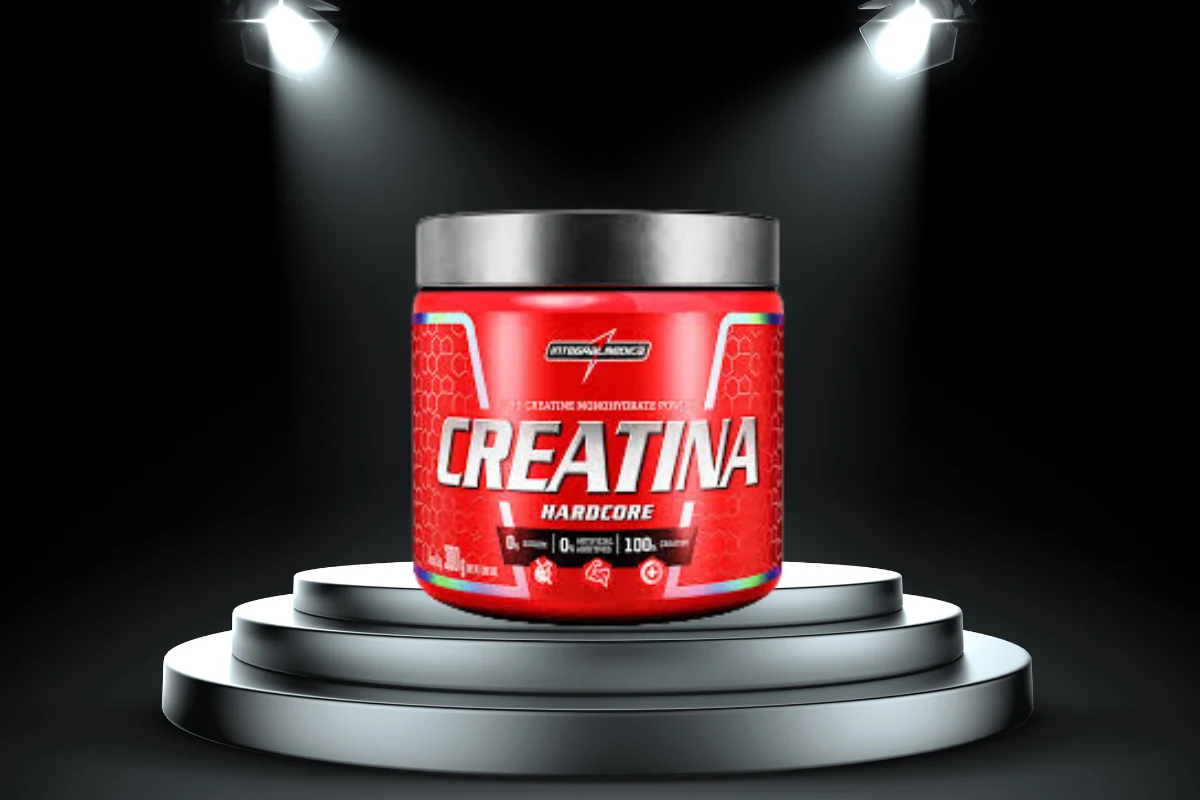 A creatina integralmédica é boa mesmo? Foto da creatina hardcore de 300g